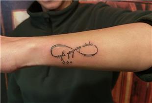 Sonsuzluk areti ve  sim Dvmesi / Infinity Symbol and Names Tattoo