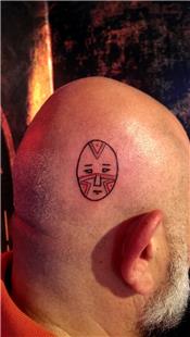 Kzlderili Maskesi Dvme / Indian Hunter Mask Tattoo on Head