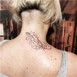 Srta Yldzlar Dvmesi / Stars Tattoo on Back