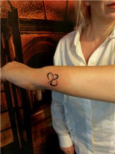 Kalp ve B Harfi Dvmesi / Heart and B Tattoo