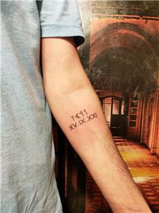 sim ve Tarih Dvmesi / Name and Date Tattoo