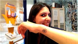 Drt Yaprakl Yonca ans Dvmesi / Lucky Clover Tattoo