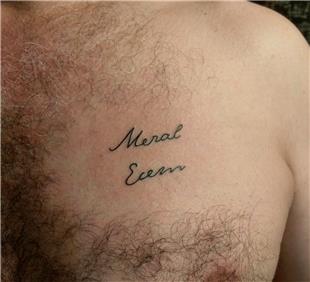 Meral Ecem sim Dvmeleri / Name Tattoos