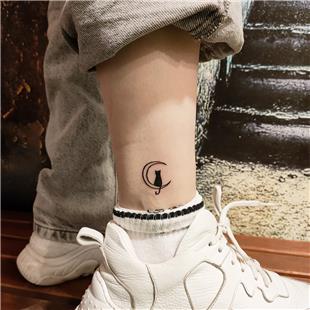 Ay ve Kedi Dvmesi / Moon and Cat Tattoo