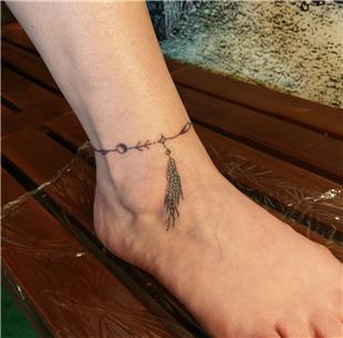 Buday Baak ve Halhal Dvmesi / Wheat Anklet Tattoo