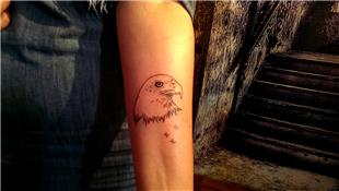 Kartal Ba ve Yldzlar Dvmesi /  Eagle Head and Stars Tattoo