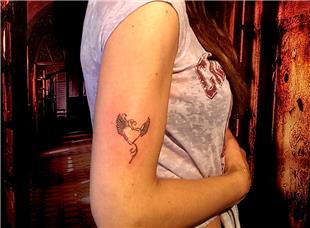 Kalp ve Kanat Dvmesi / Heart and Wing Tattoo