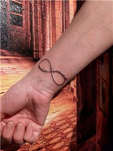 Sonsuzluk areti inde Nehir Irmak simleri Dvmesi / Infinity Name Tattoo