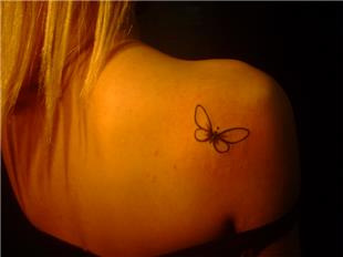 Omuza Kelebek Dvmesi / Butterfly Tattoos