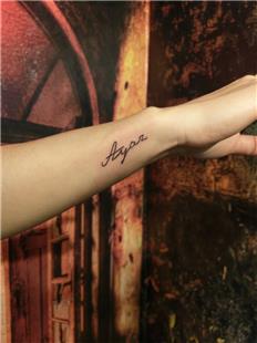 Ayaz Bilek sim Dvmesi / Name Tattoos