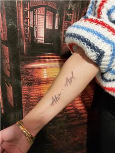 Afra Asel sim Dvmeleri / Name Tattoos