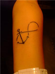 Sonsuzluk İşareti ve Çapa Dövmesi / Infinity Symbol and Anchor Tattoo