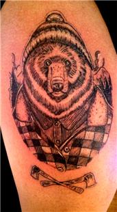 Oduncu Ay Dvmesi / Lumberjack Bear Tattoo