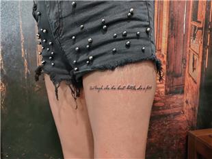 And though she be but little, she is fierce Shakespeare Tattoo