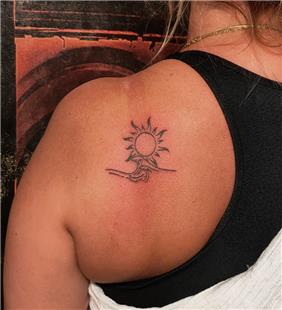 Güneş ve Dalga Dövmesi / Sun and Waves Tattoo