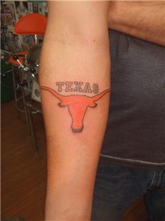 Texas Boğa Dövmesi / Texas Bull Tattoo