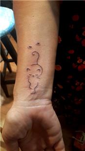 Kedi Pati Dvmeleri / Cat Paw Tattoos