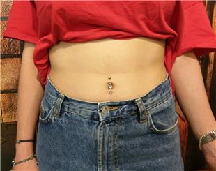 ift Gbek Piercing / Double Navel Piercing