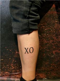 XO Kucaklamak ve pmek Anlamnda Dvme / XO Hugs and Kisses Tattoo