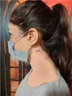 Boyuna Alfa Kedi smi Dvmesi / Alfa Tattoo on Neck