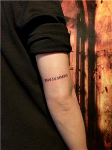 Roma Rakam ile Tarih Dvmesi / Date Tattoos