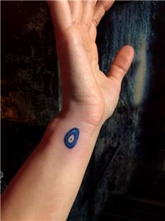 Nazar Boncuu Dvmesi / Amulet Evil Eye Blue Bead Tattoo