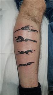 Bacak zerine Sembolik Dvmeler / Symbolic Leg Tattoos