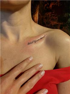 Trust your heart Tattoo Kalbine Güven Yazısı Dövme
