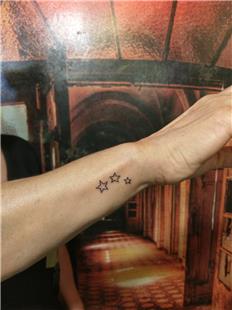 Bileğe Üç Adet Yıldız Dövmesi / Star Tattoos on Wrist