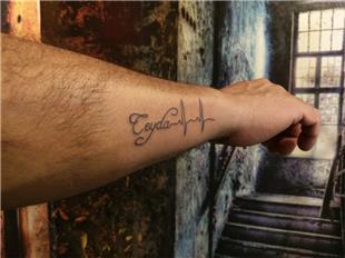 Ceyda sim Sonsuzluk ve Kalp Ritmi Dvmesi / Name Infinity and Heartbeat Tattoo