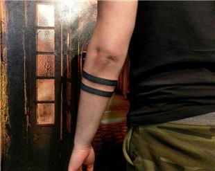 ift Kol Bant Dvmesi / Double Arm Band Tattoo