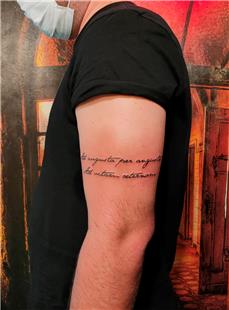 Latince Yazlar ile Kol Band Dvmesi / Latin Arm Band Tattoo