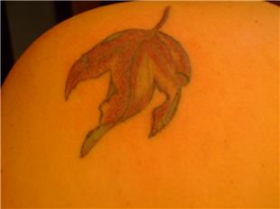 Kurumuş Çınar Yaprağı Dövmesi / Dry Leaves of Sycamore Tattoo