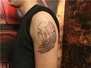 Dua Eden Melek Dövmesi / Praying Angel Tattoo