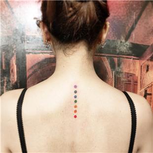 Enseye akra Renkleri Dvmesi / The Chakra Colors Tattoo