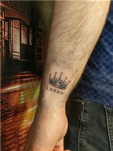 Roma Rakam Tarih ve Ta Dvmesi / Date and Crown Tattoo