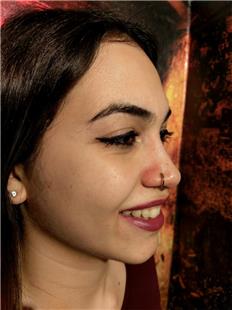 Burun Hzma Halka Piercing / Nostril Nose Piercing