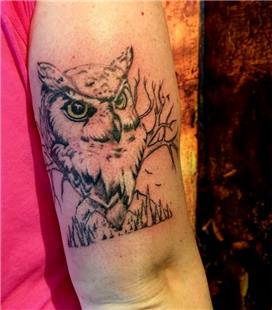 Baykuş Dövmesi / Owl Tattoo