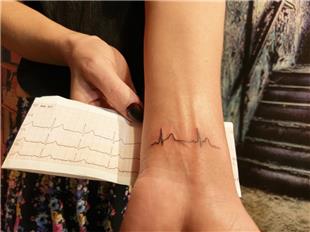 EKG Elektrokardiyogram  Gerek Kalp Ritmi Dvmesi / EKG Heart Beat Tattoo