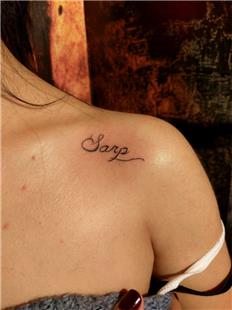 Sarp Omuza sim Dvmesi / Name Tattoos