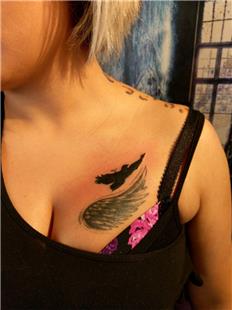 sim zerini Kartal Dvmesi ile Kapatma / Name Tattoo Cover Up Eagle