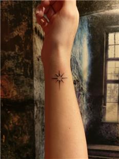 Minimal Kutup Yldz Dvmesi / Minimal North Star Tattoo