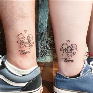Simpsonlar Kardelik Dvmesi / The Simpsons Tattoo