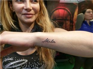 Mila sim Dvmesi / Name Tattoo