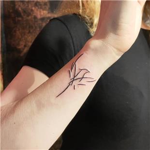 Simurg Zmrd Anka Kuu Kol Dvmesi / Phoenix Arm Tattoo