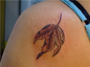 Kurumuş Çınar Yaprağı Dövmesi / Dry Leaves of Sycamore Tattoo