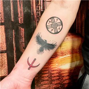 Tengri Sembolleri Dvmesi / Tengrism Symbols Tattoo
