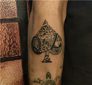 Maa skambil Kad ve Yazlar Dvmesi / Spade Tattoo