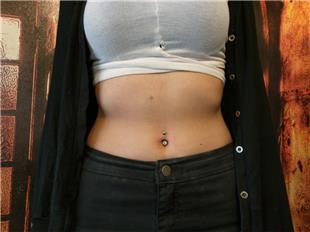 Titanyum Gbek Piercing / Titanium Navel Piercing