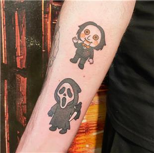 Testere ve lk Film Dvmeleri / The Saw and Scream Movie Tattoos